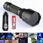 15W 4LED 365nm Blacklight UV Flashlight Ultraviolet Jade Torch w/Charger+Battery