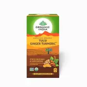 Organic India Tulsi Tea's - 25 Tea Bags (Tulsi Ginger Turmeric) Free Shipping