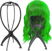 CAIXIU 2 Pack Wig Head Stand For Portable Styling Wig Stand Mannequin Head For Wigs Styrofoam Head Stand Wig Stand Head (Black#)