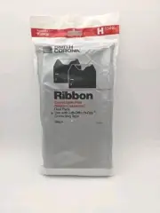 Smith Corona Typewriter Black Correctable Film Ribbons H63446 Dual Pack