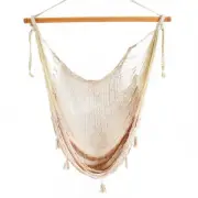 Mexican Hammock Chair in Cotton Off White - Perfect for Relaxation