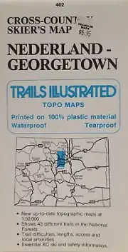 Cross-Country Skier's Map - Nederland-Georgetown, Colorado 402