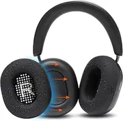 WC SweatZ Ace - Patented Earpad Sweat Covers for Sonos Ace Wireless Noise Cancelling Headphones by Wicked Cushions | Sweatproof & Easily Washable | Black