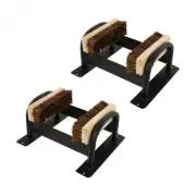 2 Wrought Iron Boot Scraper With Replaceable Brushes 12"W| Renovator's Supply
