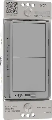 Square D X Series 15 Amp Wifi Energy Monitoring Dimmer Light Switch, Single-Pole