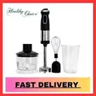 Healthy Choice Hand Blender Stick Mixer, Stainless Steel Food Processor, Puree