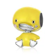 Silver plating Beads for Women Yellow Duck Charm for Bracelet Fashion Jewelry