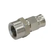 Aeroflow Straight Stainless Steel 1/8" NPT Female To -3 Teflon Hose End