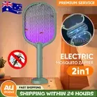 Electric USB Rechargeable Racket Fly Swatter Mosquito Insect Killer Bug Zapper A