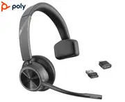 POLY VOYAGER 4310 UC Headset Wireless Head-band Office/Call center USB Type-A Bluetooth Black