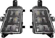Auto Front Driver & Passenger Side Fog Lights Lamps 5GM941699A 5GM941700A Suitable for VW Golf GTI 2014-2017