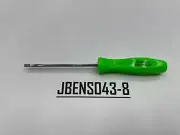 Snap-on Tools USA NEW GREEN 1/8" Mini Hard Grip Flat Head Screwdriver SDD304AG