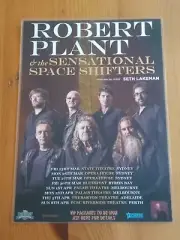 ROBERT PLANT - 2018 Australia Tour - Laminated Promo Poster - LED ZEPPELIN