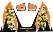 Pro Circuit Orange/Yellow/Black T-6 Exhaust Decal Kit (DC22T6-ORANGE)