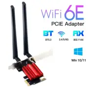 Wifi 6E AX210 Wireless PCI-E Adapter Tri-Band 2.4G/5G/6Ghz Compatible BT 5.3 802