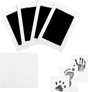 Title: Inkless Baby Hand And Footprint Kit | 4-Pack Inkless Dog Paw Print Kit - Home Table Ornament Clean Touch Pet Foot Printing Set For Memorial