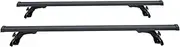 STIDPFZX 125CM 135CM Universal Car Roof Racks Kit No Need Original Roof Rail Aluminum Alloy Crossbar Luggage Carrier Compatible for Sedan Saloon(135cm Black)