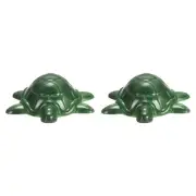 2Pcs Toilet Bolt Covers, Turtle Decor Covers, Green