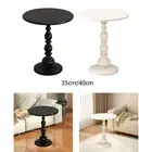 Small End Table Round Couch Table for Balcony Indoor and Outdoor Small Place