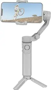 Foldable Gimbal Stabilizer for Phone 3-Axis Phone Gimbal Anti-Shake Phone Vlog Stabilizer Max.260g Load Horizontal Ve Cal Modes Face Tracking Lapse with Tripod Repla ent for Grey One Size