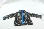 OshKosh Toddler Boy Jacket 24M Gray Blue Trim Dinosaurs