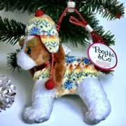 Girl's Dog Purse & Pet on Leash Plush King Charles Cavalier Poochie & Co Handbag