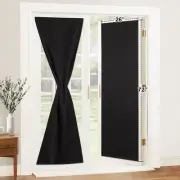 2 Panels Portable Blackout Door Curtains - Sticky Cordless Blinds Shades Trav...