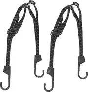 Alipis 2pcs Motorcycle Luggage Strap Bungee Cord with Hooks Durable Elastic Helmet Tie Down for Secure Gear Attachment Versatile Travel for Motorcycles and Scooters