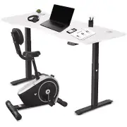 NNEDSZ Fitness Cyclestation 3 Exercise Bike with ErgoDesk Automatic Standing Des