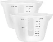 Gartful 500Ml Large Silicone Measuring Cups, 2-Cup Resin Mixing & Pouring Cups