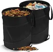 ZFLYCANP Garbage Bin Pop up Water,Garbage Bin Pop up Water,Pop up Camping Trash can with lid,Pop up Trash Can,Leaf Waste Bag 10 Gallon Bag Large Capacity (B)