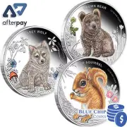 2013 50c Forest Babies 1/2oz Silver Proof Coin 3 Coin Set