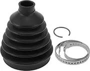 X AUTOHAUX CV Joint Boot Kit No.4H0498203 W/Clamps Constant Velocity Joint Boot for Audi A4 2013-2023 for Audi A8 2012-2023 Rubber Black Strong Durable