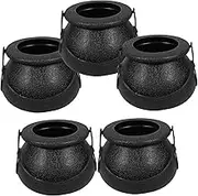 WEKAMOS 5pcs Halloween Style Mini Candy Holders Cute Witch Buckets for Treats and Halloween Party Supplies Cauldrons