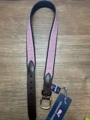 NWT Vineyard Vines Whale Canvas Club Belt Boys Size 28