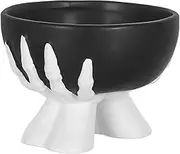 FONDOTIN Halloween Candy Bowls - Small Ceramic Candy Dish Decorative Jars Sweets Tray Tableware for Halloween Party Table Decorations