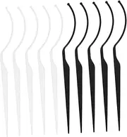 Healeved 10pcs Acrylic False Eyelash Display Sticks Portable Fake Eyelash Showing Tool for Retail Elegant Design for Various Lash Styles Durable
