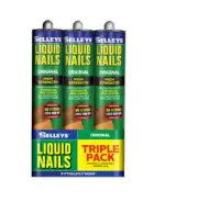 Selleys 320g Liquid Nails Original Construction Adhesive - 3 Pack