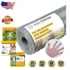 24in x 100ft Galvanized 1/4in Chicken Wire Fencing for Durable Garden Protection