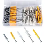 Drywall Anchors and Screws Kit,Sheetrock Anchors Heavy Duty,Assortment of Wal...