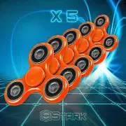 ORANGE Hand Spinner Tri Fidget Focus Desk Toy EDC ADHD Autism KIDS ADULT - 5 PCS