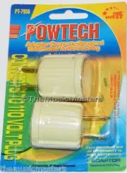 2X AC POWER PLUG to Standard Screw Base BULB SOCKET Electrical Adapter Converter