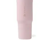 Reusable Vacuum Insulated Water Bottle - 40oz with Ergonomic Design in Pink Sand