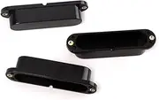 Kisangel 3pcs Single Coil Guitar Pickup Cover Set No Holes Copper Eyes Black Durable Electric Guitar Accessory for Enhanced Style and Protection