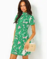 Lilly Pulitzer NWT Hallie Short Sleeve Conch Shell Pink Dress Size Small