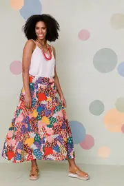 Patchwork Maxi Skirt--HAND-293