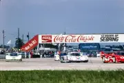 Hans Joachim Stuck Bob Akin Jo Gartner Porsche 962 leads Drake Ols- Old Photo