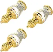 BESTOYARD 3pcs Glass Roller Bottles for Essential Oils and Perfume Refillable Travel Containers with Smooth Application for Home Office and Outdoor Use