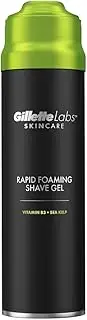 GilletteLabs Rapid Foaming Shave Gel, Shaving Gel for Men, 198ml