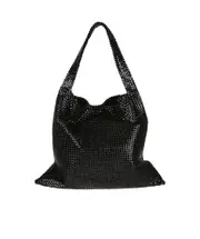 Paco Rabanne Pixel Mesh Embellished Tote Bag One size BLACK